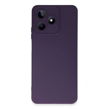 Realme C53 Kılıf Nano İçi Kadife Silikon - Mor