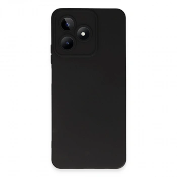 Realme C53 Kılıf Nano İçi Kadife Silikon - Siyah