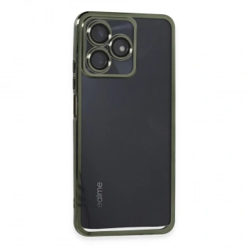 Realme C53 Kılıf Razer Lensli Silikon - Yeşil
