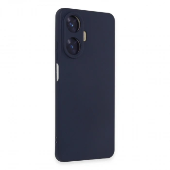 Realme C55 Kılıf Nano İçi Kadife Silikon - Mor