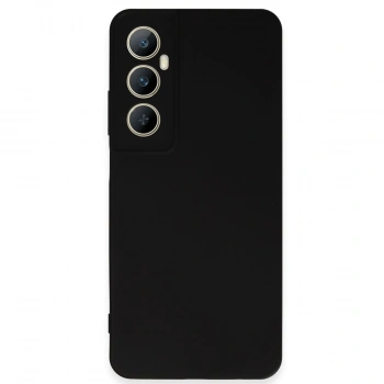 Realme C65 Kılıf First Silikon - Siyah