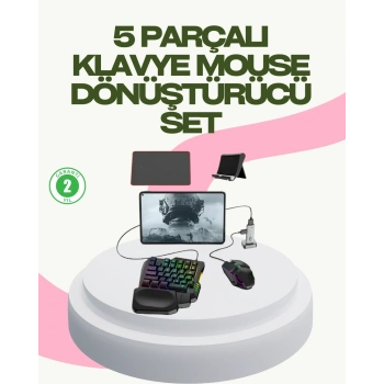 Rekabetçi Mobil Oyun Aksesuarı | Klavye + Mouse + Hızlı Dönüştürücü
