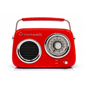 Retro Tasarımlı Bluetooth Fm Radyo Kırmızı