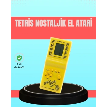 Retro Tetris El Aterisi – Pil İle Çalışan Taşınabilir Mini Oyun Konsolu