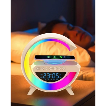 Rgb Işıklı Kablosuz Hoparlör Bluetooth Usb Fm Tf Kart Destekli