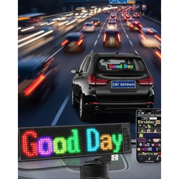 Rgb Led Yazı Paneli Telefon Kontrollü Kayan Yazı Animasyonlu Ekran