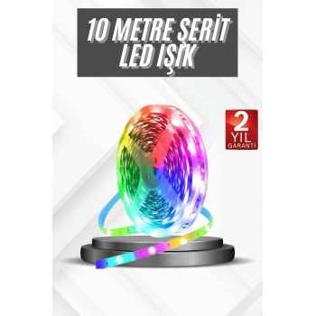 Rgb Şerit Led 10 Metre Led Işık Kumanda İle Kontrol Rgb