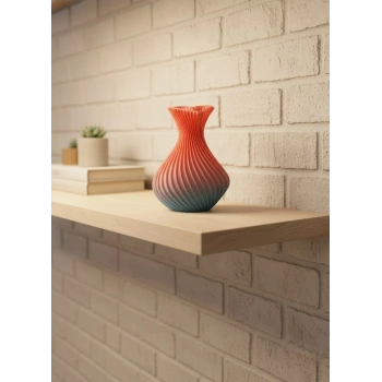 Romantik Kalp Figürlü Süslük Vazo Modern Tasarım 15 Cm
