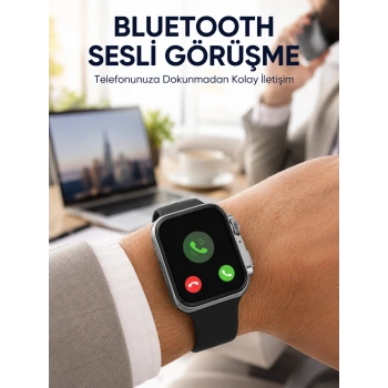 Rs12 Pro+ Titanyum Kasa Akıllı Saat – Uyku Ve Nabız Takibi, Suya Dayanıklı, Bluetooth Arama Yeni Nesil