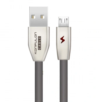 S53 Led Işıklı Micro Usb Kablo 1m 3a - Siyah