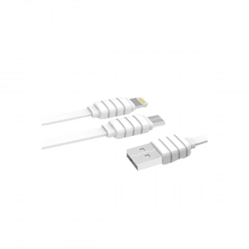 S56 2in1 (lightning-micro Usb) Kablo 1.2m 2.1a