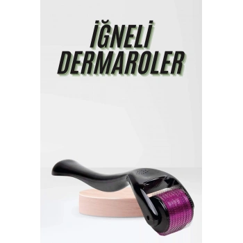 Saç Çıkarma Tarağı Dermaroller 540 Iğneli Roller 1 Mm Iğne Cilt Yüz Yenileme Bakım Seti