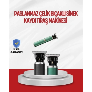 Saç Sakal Ense Paslanmaz Çelik T-bıçak Vücut Tıraş Makinesi
