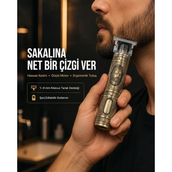 Saç Ve Sakal İçin Çok Fonksiyonlu Güçlü Kesme Makinesi