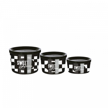 Saklama Kabı 3 Boy İç İçe Geçmeli Kolay Saklanır Yer Tutmaz- (360-800-1400ml) (599)