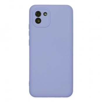Samsung Galaxy A03 Kılıf Nano İçi Kadife Silikon - Lila