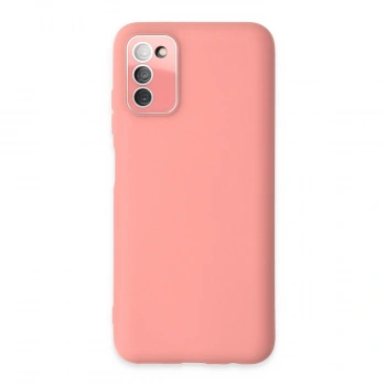 Samsung Galaxy A03s Kılıf Lansman Glass Kapak - Pembe