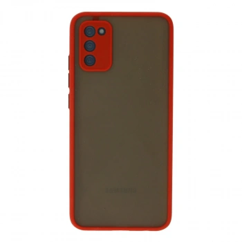 Samsung Galaxy A03s Kılıf Montreal Silikon Kapak - Kırmızı