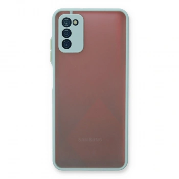 Samsung Galaxy A03s Kılıf Montreal Silikon Kapak - Turkuaz