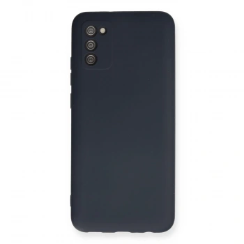 Samsung Galaxy A03s Kılıf Nano İçi Kadife Silikon - Lacivert