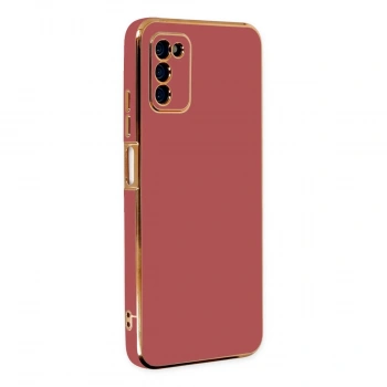 Samsung Galaxy A03s Kılıf Volet Silikon - Kırmızı