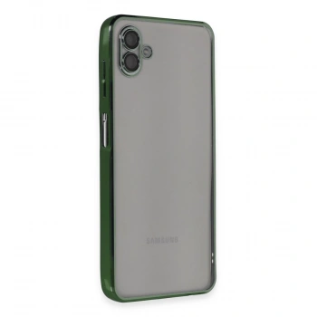 Samsung Galaxy A04 Kılıf Razer Lensli Silikon - Yeşil