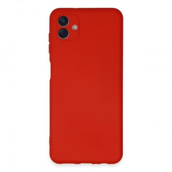 Samsung Galaxy A04e Kılıf Nano İçi Kadife Silikon - Kırmızı