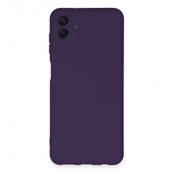 Samsung Galaxy A04e Kılıf Nano İçi Kadife Silikon - Mor