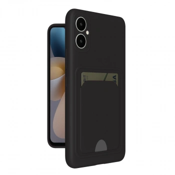 Samsung Galaxy A05 Kelvin Kartvizitli Silikon - Siyah