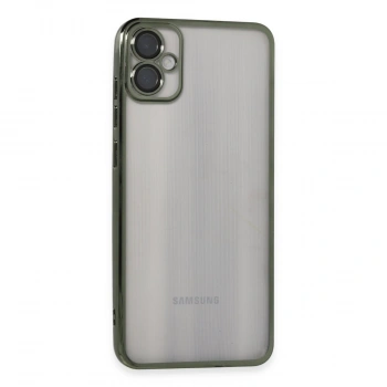 Samsung Galaxy A05 Kılıf Razer Lensli Silikon - Yeşil