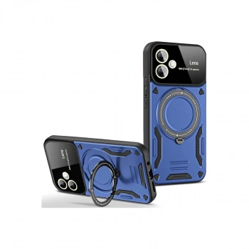 Samsung Galaxy A06 Kılıf Joy Lens Standlı Kapak - Lacivert