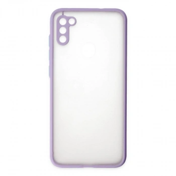 Samsung Galaxy A11 Kılıf Montreal Silikon Kapak - Mor