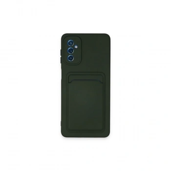 Samsung Galaxy A14 4g Kılıf Kelvin Kartvizitli Silikon - Koyu Yeşil