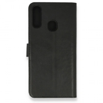 Samsung Galaxy A20s Kılıf Trend S Plus Kapaklı Kılıf - Siyah