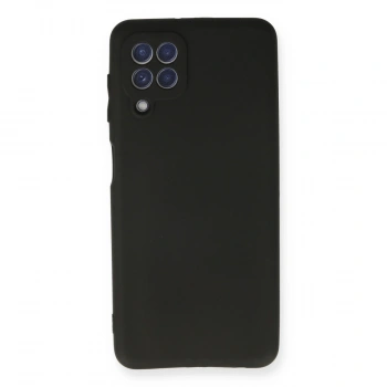 Samsung Galaxy A22 Kılıf First Silikon - Siyah