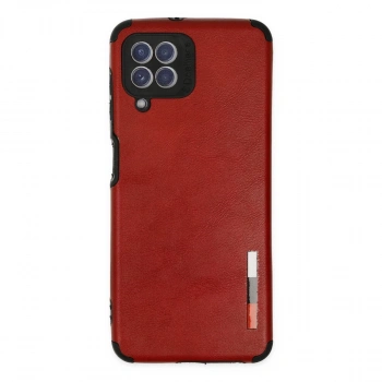 Samsung Galaxy A22 Kılıf Loop Deri Silikon - Kırmızı