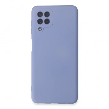 Samsung Galaxy A22 Kılıf Nano İçi Kadife Silikon - Lila