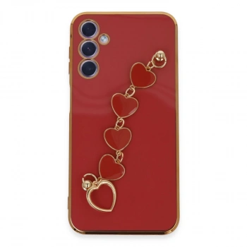 Samsung Galaxy A24 4g Kılıf Esila Silikon - Kırmızı