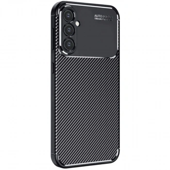 Samsung Galaxy A26 Kılıf Auto Focus Karbon Kapak - Siyah