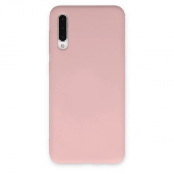 Samsung Galaxy A30s Kılıf Nano İçi Kadife Silikon - Pudra