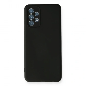 Samsung Galaxy A32 Kılıf Nano İçi Kadife Silikon - Siyah