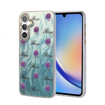 Samsung Galaxy A34 5g Kılıf Blade Aynalı Desenli Kapak - Desen 9