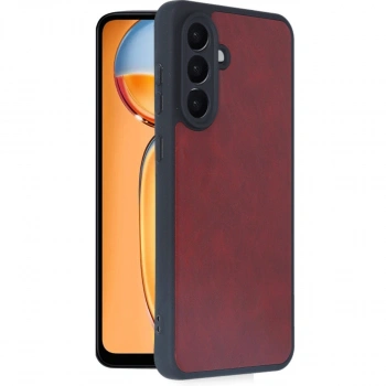 Samsung Galaxy A36 Kılıf Aras Deri Kapak - Bordo