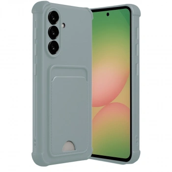 Samsung Galaxy A36 Kılıf Kelvin Kartvizitli Silikon - Açık Yeşil
