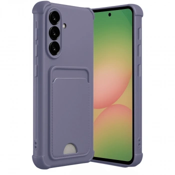 Samsung Galaxy A36 Kılıf Kelvin Kartvizitli Silikon - Lila