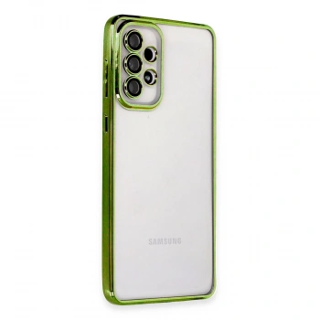 Samsung Galaxy A53 5g Kılıf Razer Lensli Silikon - Yeşil