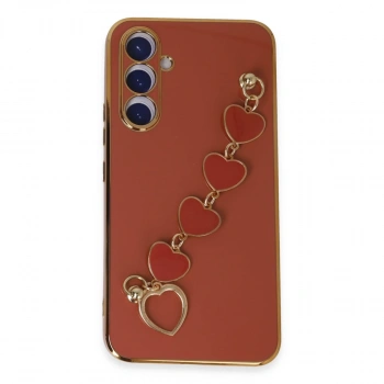 Samsung Galaxy A54 5g Kılıf Esila Silikon - Kırmızı