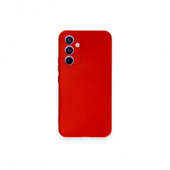 Samsung Galaxy A54 5g Kılıf Nano İçi Kadife Silikon - Kırmızı