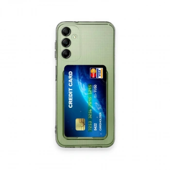 Samsung Galaxy A55 5g Kılıf Kart Şeffaf Silikon - Şeffaf