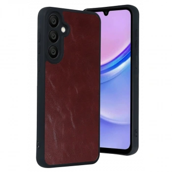 Samsung Galaxy A57 5g Aras Deri Kapak - Bordo